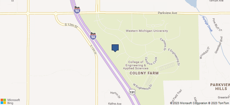 Map showing 4717 Campus Dr, Kalamazoo, Michigan